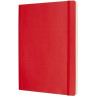 Блокнот MOLESKINE Classic Soft XL, в клетку, красный QP622F2