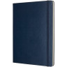 Блокнот MOLESKINE Classic XLarge, линейка, синий сапфир QP090B20
