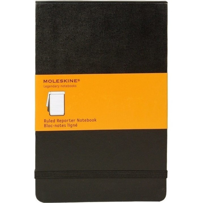 Блокнот MOLESKINE Reporter Soft Large, в линейку, чёрный QP816