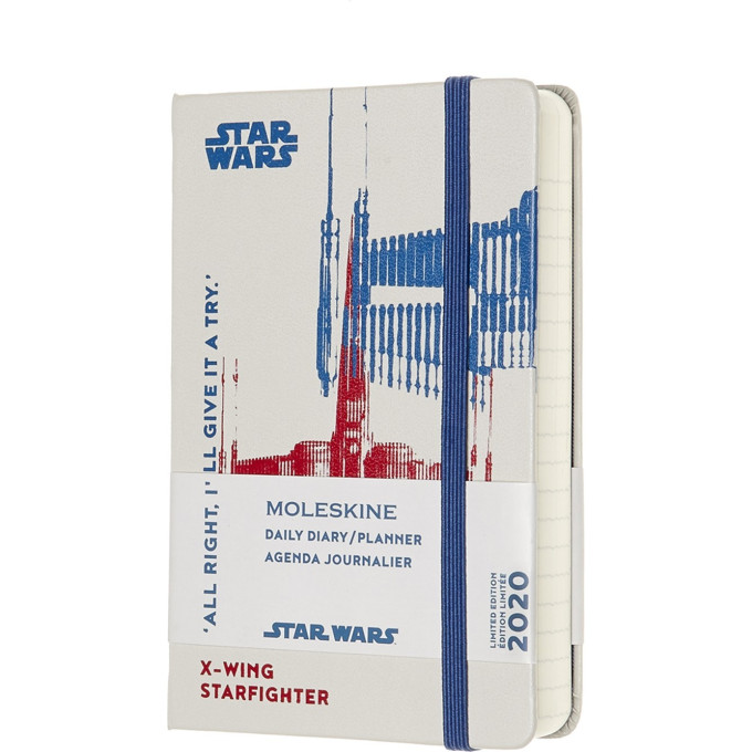 Еженедельник MOLESKINE Star Wars Pocket X-Wing, белый DSW12DC2Y20