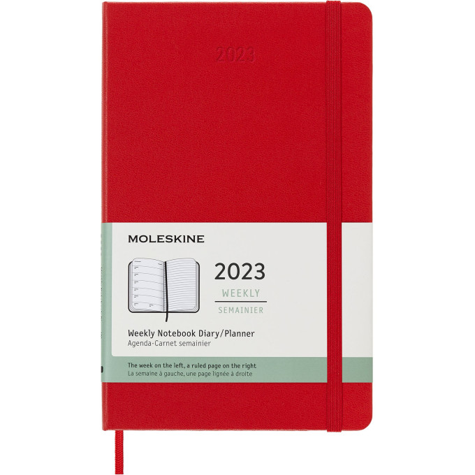 Еженедельник MOLESKINE Classic Weekly Notebook Large, красный DHF212WN3